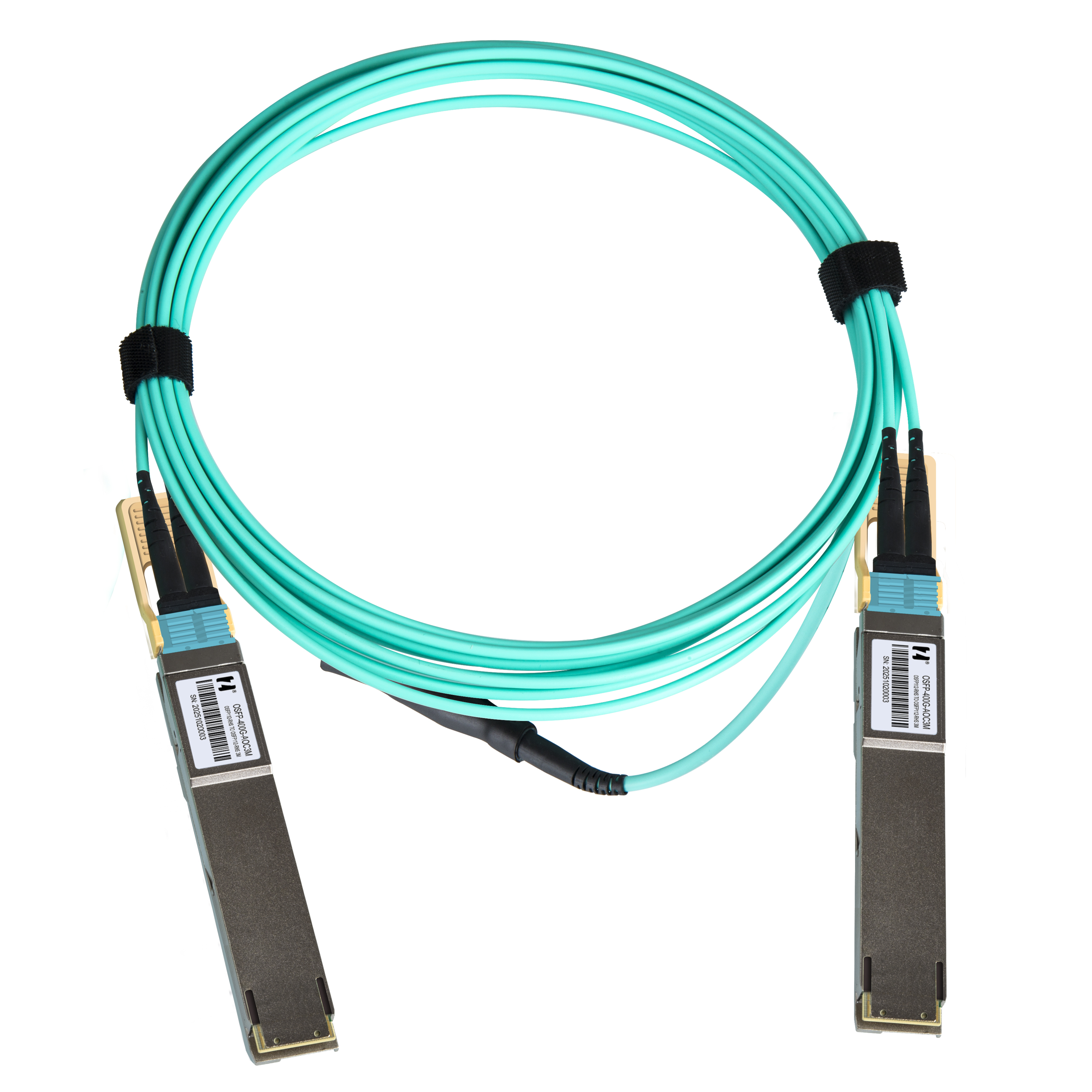 鸿章400G-AOC高速传输OSFP112-RHS多模直连光缆超算IB