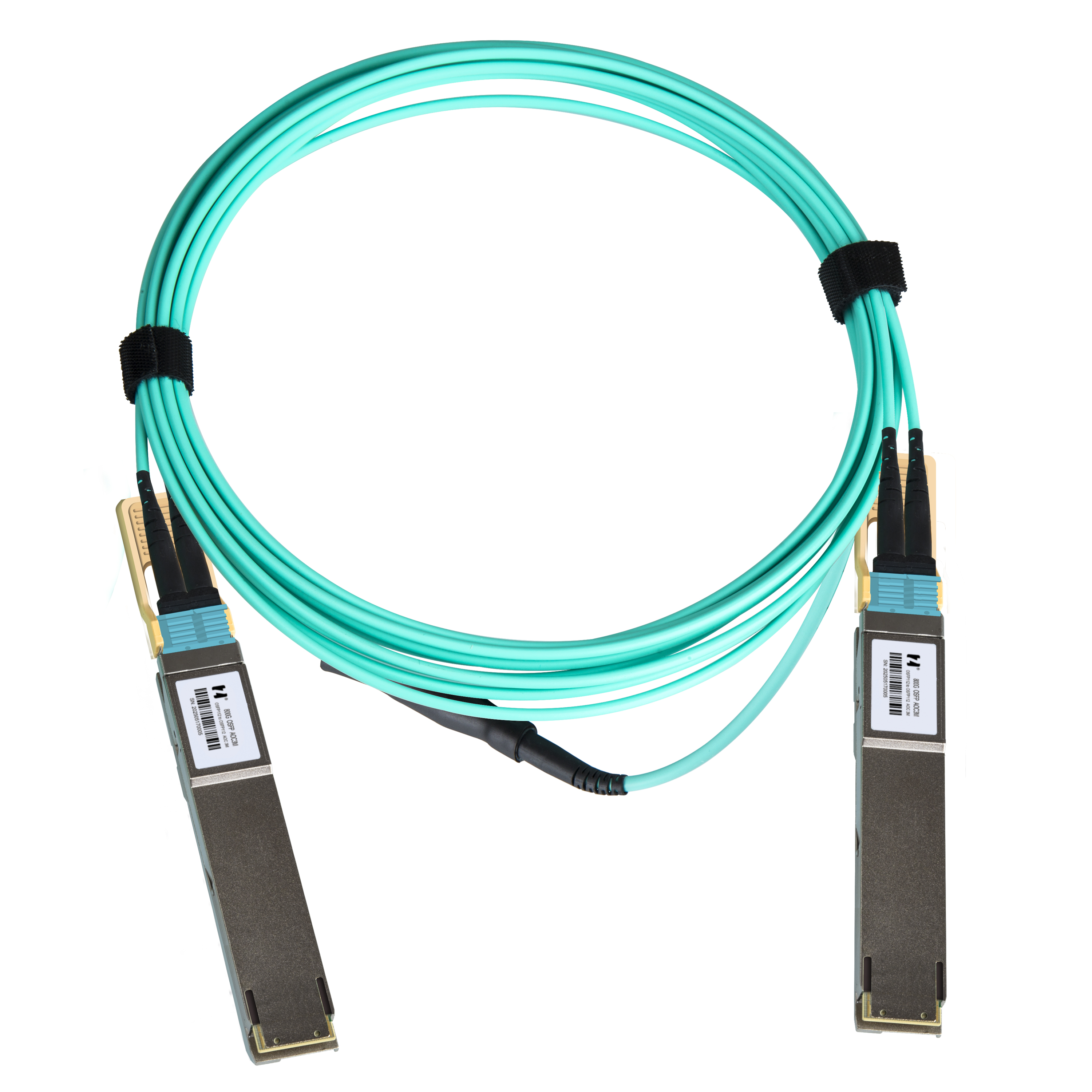 鸿章800G-AOC高速传输OSFP112-RHS多模直连光缆超算IB