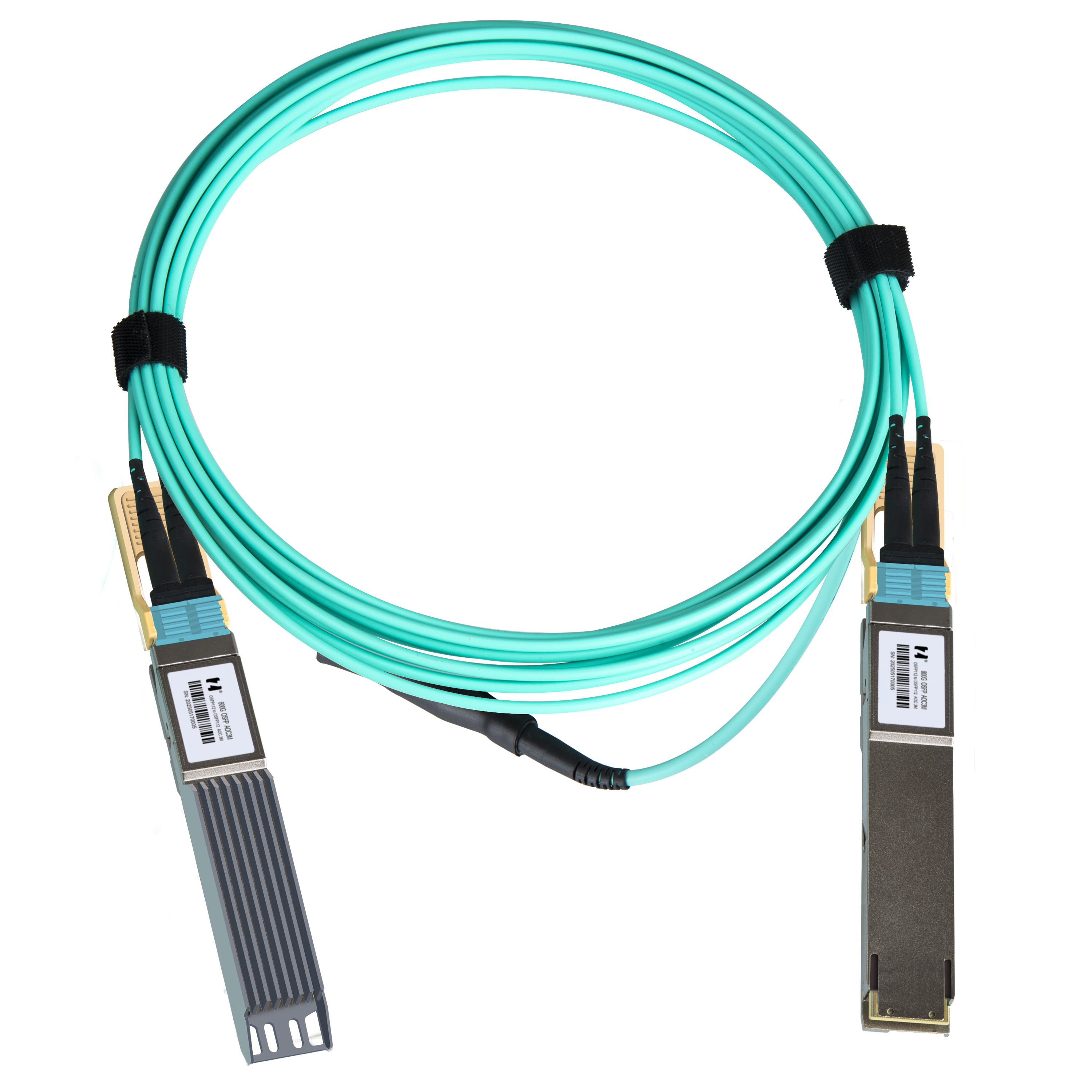 鸿章800G-AOC高速传输OSFP112 TO OSFP112-RHS多模直连光缆超算IB